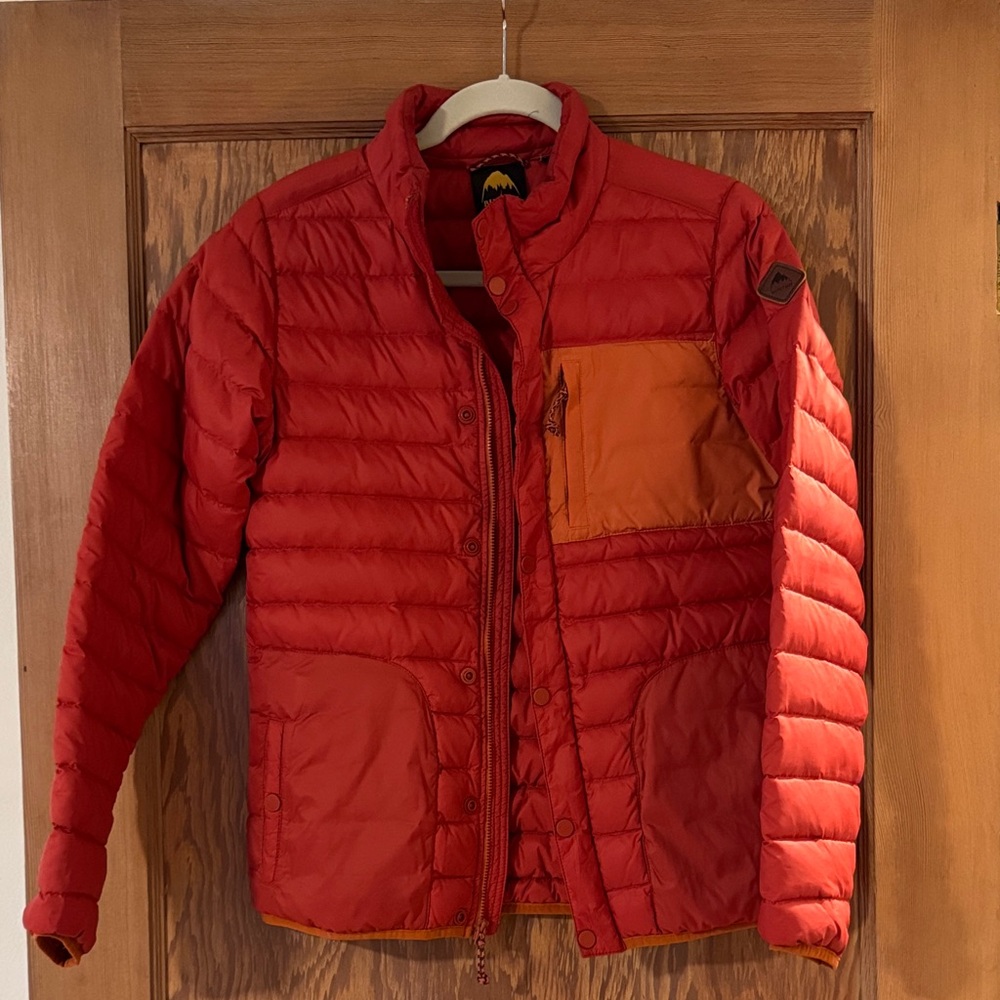 Burton Reddish Orange Puffer Jacket - image 1